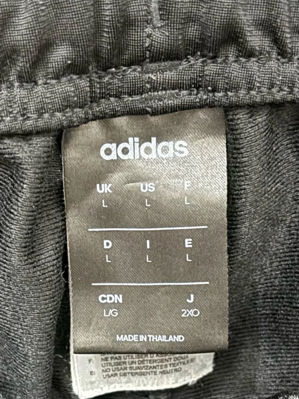 adidas Black Joggers with Red Side Stripes